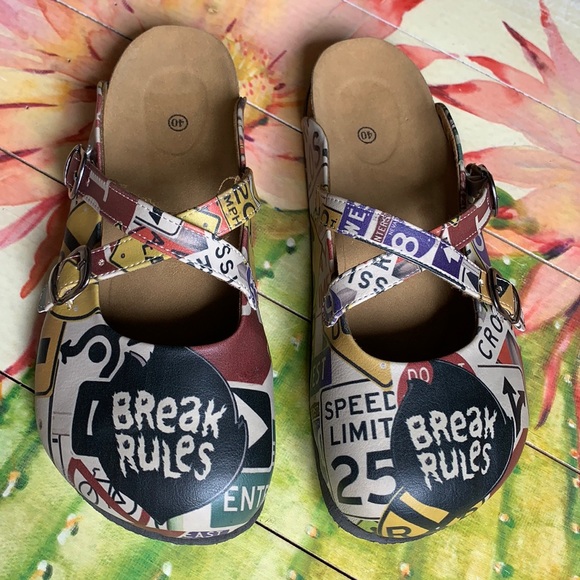 Calceo Shoes Calceo Break Rules Slipon Mules Ladies 95